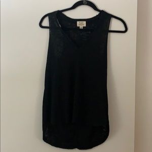 Black Knit Tank Top
